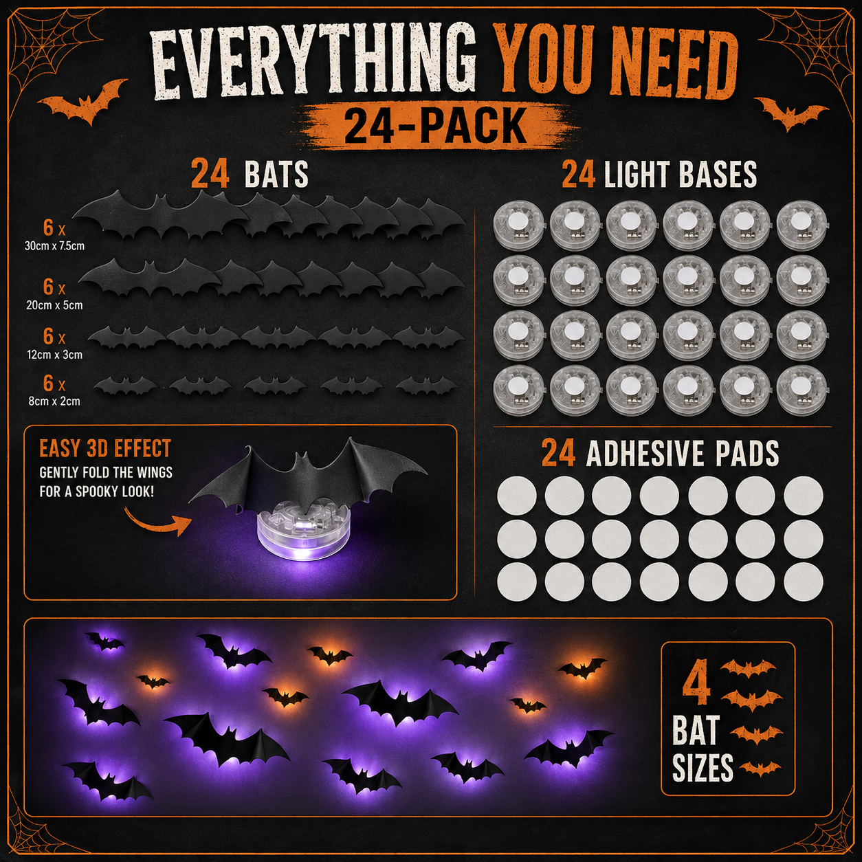 24 Pack - SpookyBats